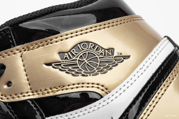 Patent Toe Gold Retro High NRG 1 861428-007 Jordan  0314